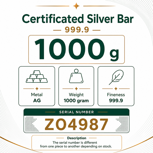 TURAN Refinery 1000g Silver | 999.9
