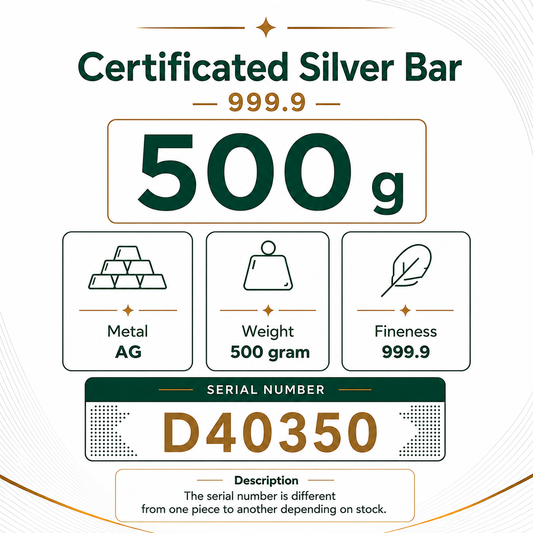 TURAN Refinery 500g Silver | 999.9