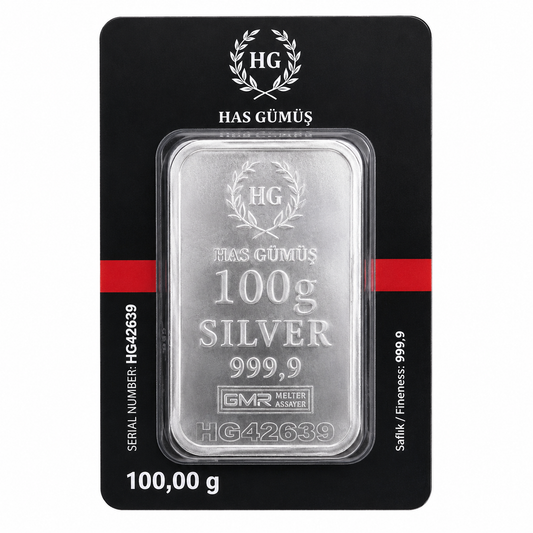 HAS GÜMÜŞ Refinery – 100g – Silver 999.0