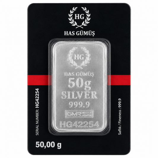 HAS GÜMÜŞ Refinery – 50g – Silver 999.0
